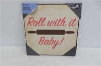 11"x11" Hometrends Roll With It Baby MDF plaque