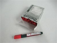 Pentel Chalk Marker Wet Erase, Red, Box of 12