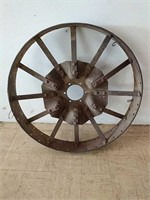 Large Cast Iron Tractor Wheel