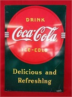 1989 Metal Coca-Cola Sign