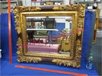 ornate wall mirror (30in x 34in) nice