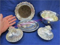 5 silver plated smaller pieces