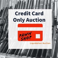 Credit Card Only Auction