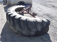 3 Pt. Rubber Tire Scraper- 9'