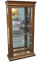 LIghted China Hutch / Curio Cabinet, Beveled Glass