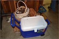 Igloo Rolling Cooler & Baskets