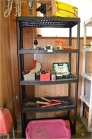 Plastic Shelf & Miscellaneous Tools