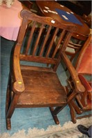 Country made huge chair c 1800