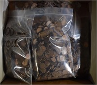5000-MIXED DATE CIRC LINCOLN WHEAT CENTS