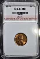 1918 LINCOLN CENT CCGS CH BU RD