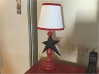 Small Red Lamp & Star