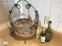 Decorative Plate Stand & Oils