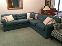 Green Patterned Sectional