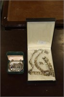 Heavy Silver Necklace set