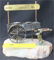 GROUPING: HOT DOG CART ON ALABASTER, WOODEN