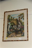 Tapestry picture of horse and cart