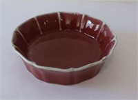 Antique Chinese red glaze monochrome dish