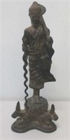 Chinese bronze standing Buddha