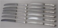 Set of twelve Silver handled table knives