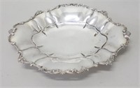Large European 800 silver footed dish