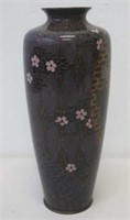 Good Meiji period cloisonne vase signed
