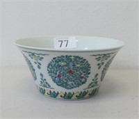 Chinese Doucai medallion porcelain bowl