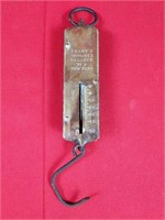 Antique Frary's Brass Hanging Scale No. 2