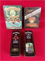 Four Collectible Jack Daniel's Tins