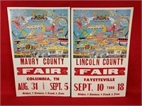 Maury and Lincoln County Fair Posters
