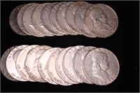 Coins - Roll of Franklin Half Dollars