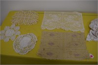 Doilies and Runners - hand made