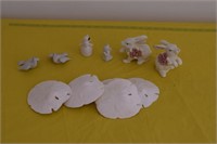 Figurines & sand dollars