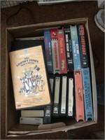 TWO BOXES OF VINTAGE VHS MOVIES