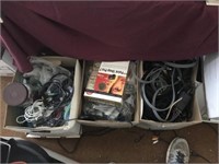 THREE BOXES OF CORDS AND WIRE