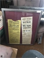 VINTAGE MOBILE THEATRE POSTERS IN FRAME