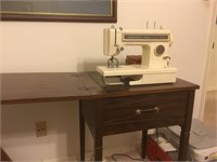 Kenmore Sewing Machine & Cabinet