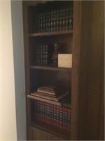 Entire Bookcase of Books Frames and Decorative