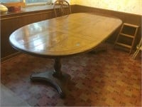 Vintage Oak Dining Table 54in to 94in