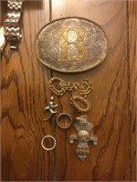 Collection of Mens Buckles & Jewelry