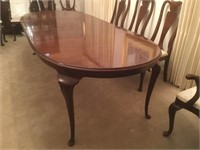 Queen Anne Walnut Dining Table