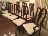 8 Queen Anne Dining Chairs