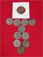 Buffalo Nickels and Early Jefferson Nickels