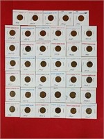 Forty-One Wheat Pennies