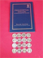 Presidential Dollar Coins in Commemorative Folder