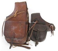 Two Pair of Leather Western Saddle Bags