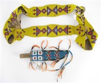 Native American Beaded Belt Sheath