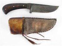 Hunting Knife with Hide Sheath