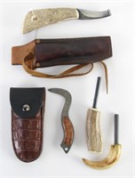 Hoof Knife and Pick, Antler and Claw Strikers