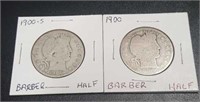 1900 & 1900-S Barber Half Dollars