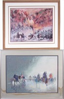 Two Earl Biss Framed Prints